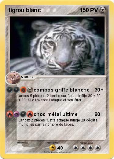 Pokemon tigrou blanc