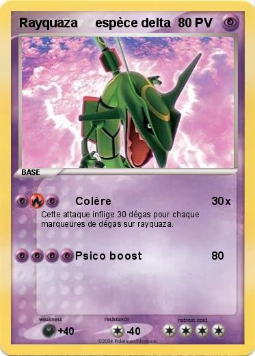 Pokemon Rayquaza     espèce delta           