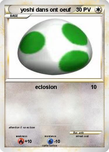 Pokemon yoshi dans ont oeuf
