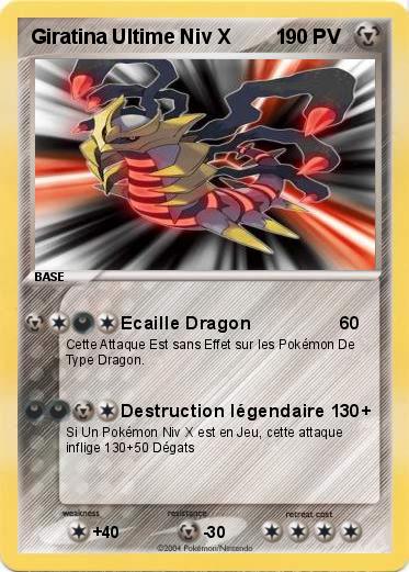 Pokemon Giratina Ultime Niv X        1                                                                                                                                                                                                                                 