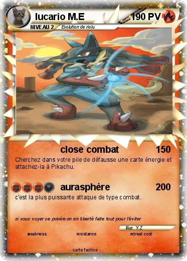 Pokemon lucario M.E