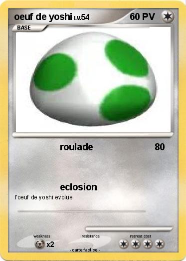 Pokemon oeuf de yoshi