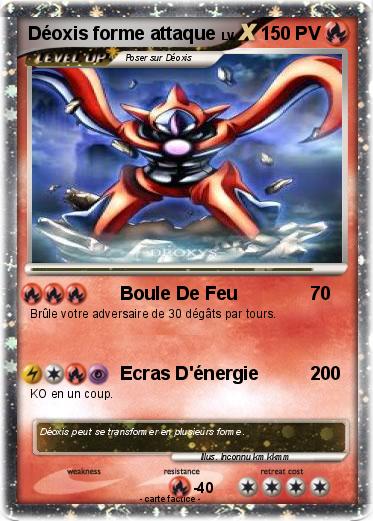 Pokemon Déoxis forme attaque