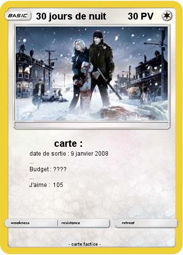 Pokemon 30 jours de nuit