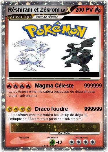 Pokemon Réshiram et Zékrom