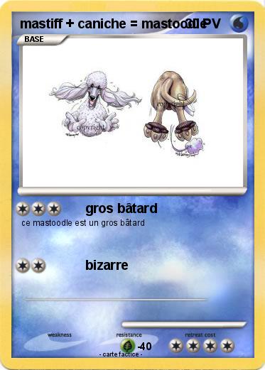 Pokemon mastiff + caniche = mastoodle