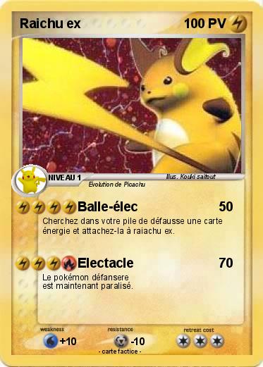 Pokemon Raichu ex