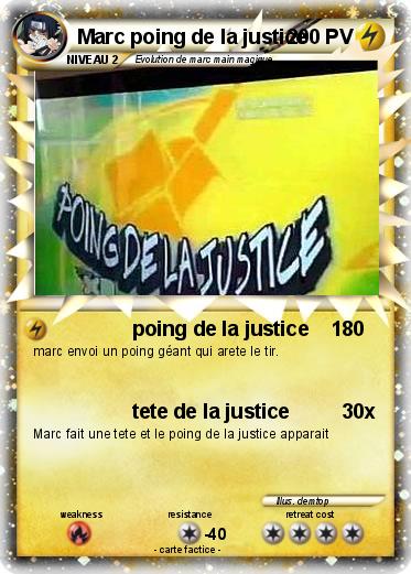 Pokemon Marc poing de la justice