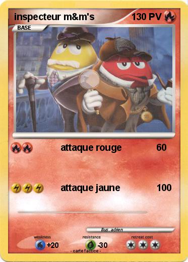 Pokemon inspecteur m&m's