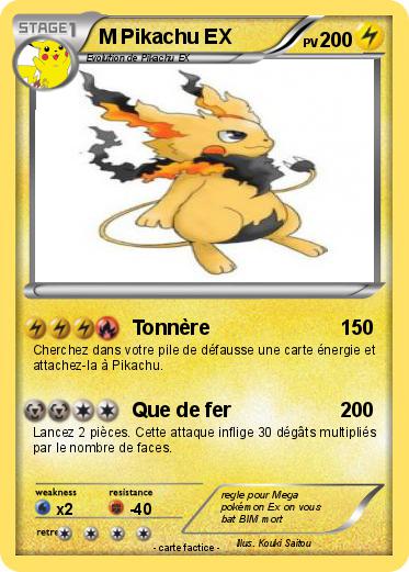 Pokemon M Pikachu EX