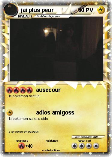 Pokemon jai plus peur