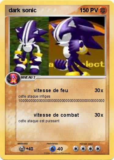 Pokemon dark sonic