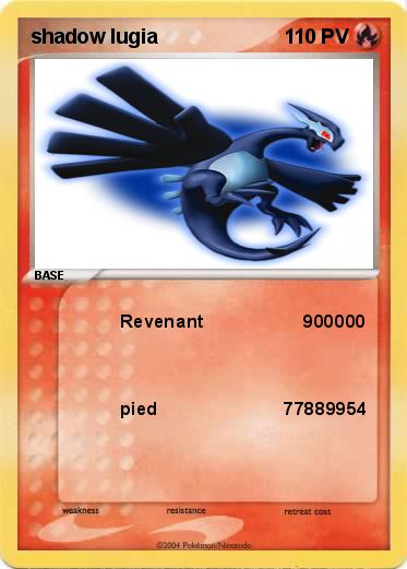 Pokemon shadow lugia
