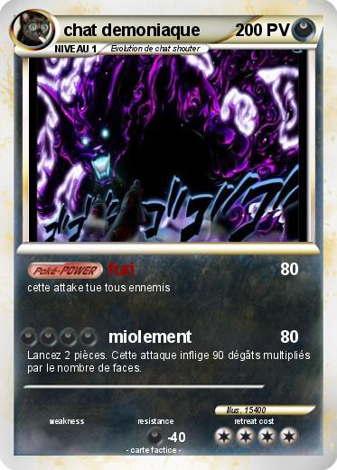 Pokemon chat demoniaque