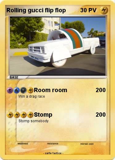 Pokemon Rolling gucci flip flop