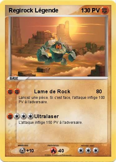 Pokemon Regirock Légende