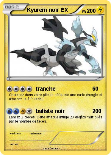Pokemon Kyurem noir EX