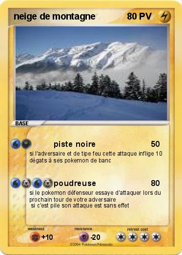 Pokemon neige de montagne