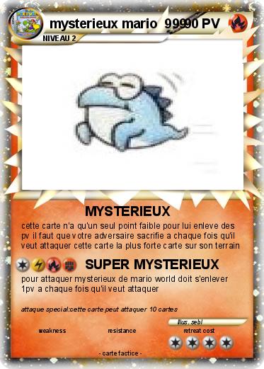 Pokemon mysterieux mario  999