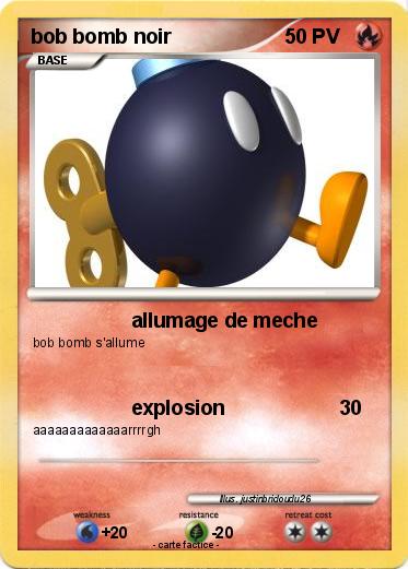 Pokemon bob bomb noir