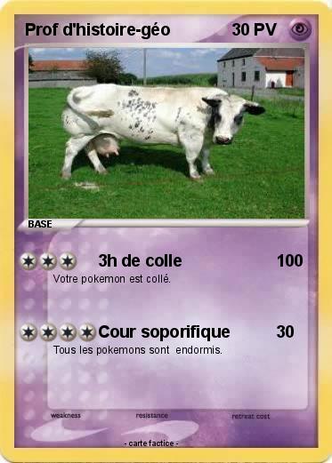 Pokemon Prof d'histoire-géo
