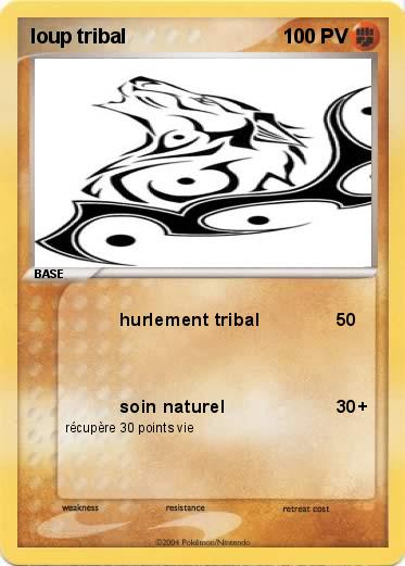 Pokemon loup tribal