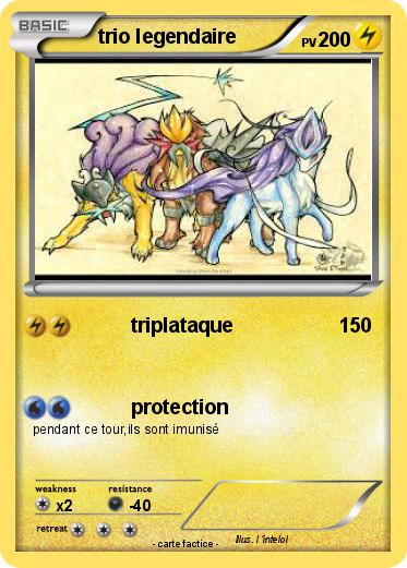 Pokemon trio legendaire