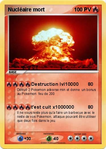 Pokemon Nucléaire mort 