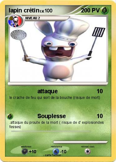 Pokemon lapin crètin