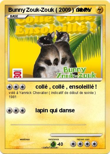 Pokemon Bunny Zouk-Zouk ( 2009 ) mixte