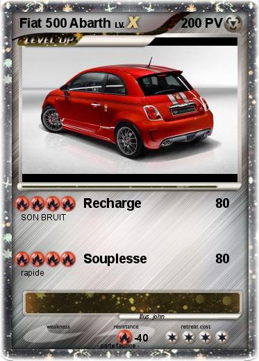 Pokemon Fiat 500 Abarth