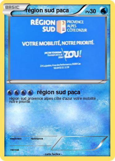 Pokemon région sud paca
