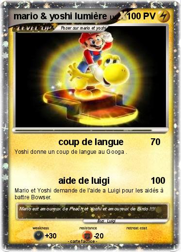 Pokemon mario & yoshi lumière
