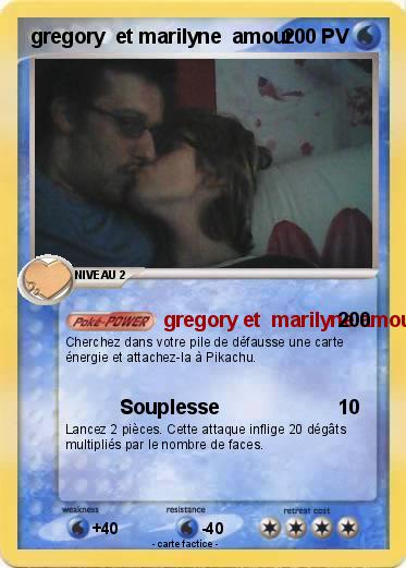 Pokemon gregory  et marilyne  amour