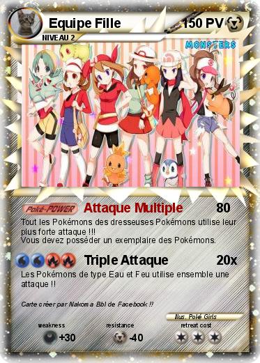 Pokemon Equipe Fille