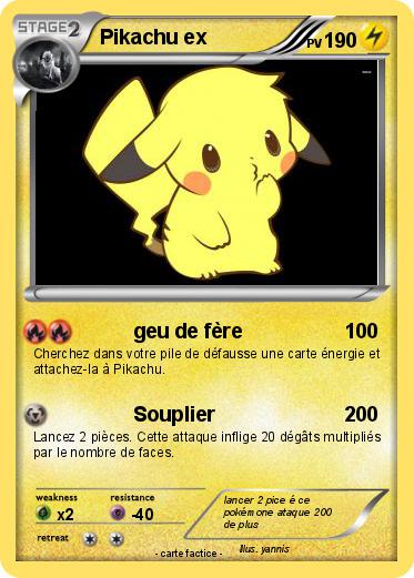 Pokemon Pikachu ex