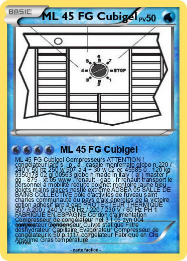 Pokemon ML 45 FG Cubigel