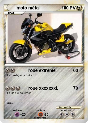 Pokemon moto métal