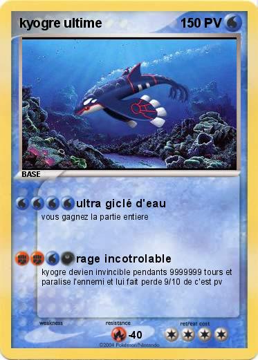 Pokemon kyogre ultime