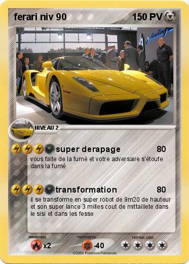 Pokemon ferari niv 90