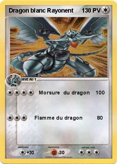 Pokemon Dragon blanc Rayonent 