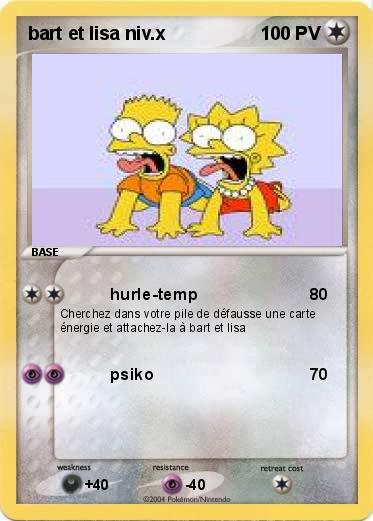 Pokemon bart et lisa niv.x