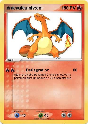 Pokemon dracaufeu niv:ex