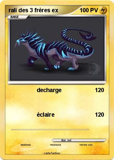 Pokemon rali des 3 frères ex