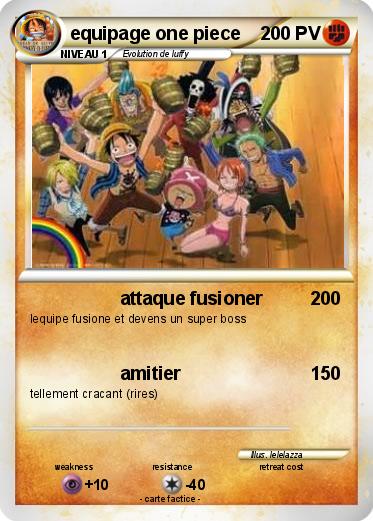 Pokemon equipage one piece