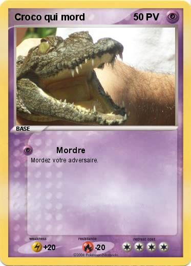Pokemon Croco qui mord