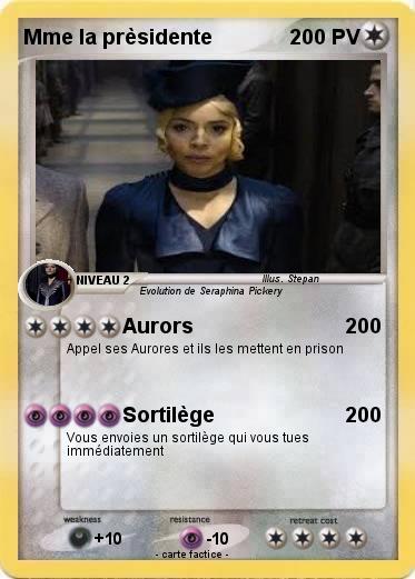 Pokemon Mme la prèsidente