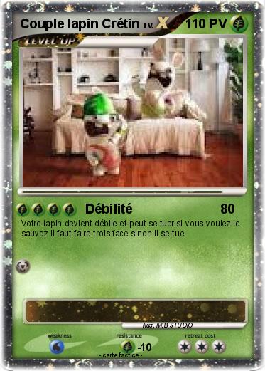 Pokemon Couple lapin Crétin