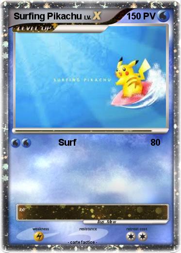 Pokemon Surfing Pikachu