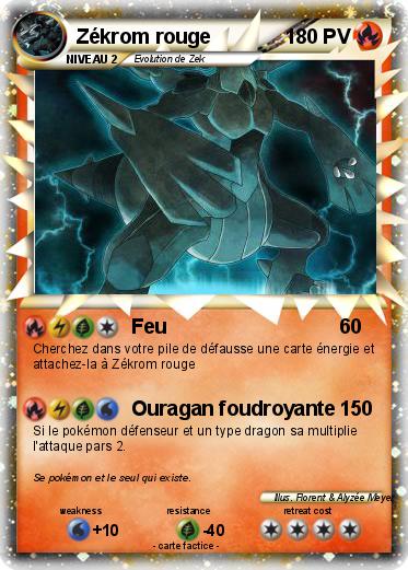Pokemon Zékrom rouge